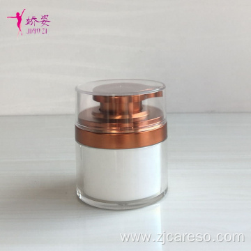 30ml/50ml/100g Round Shape Airless Pump Cream Jar